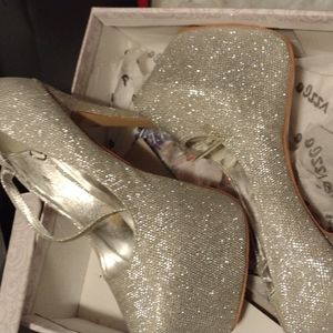 Silver Platform Heels
